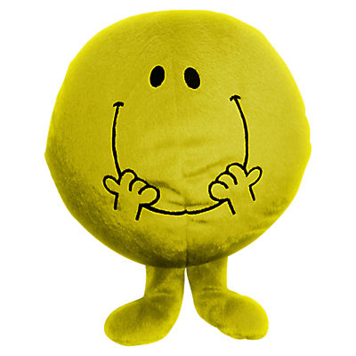 Mr Men Mr Happy Reversible Cushion and Travel Pillow Mr Men Mr Happy Reversible Cushion and Travel Pillow